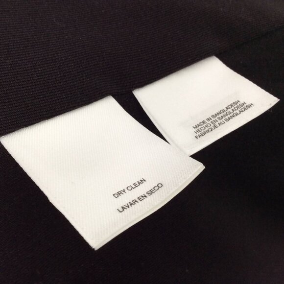 Black Label Evan Picone Open Trench Blazer Jacket 10 Black Diamond Plaid Gold - Picture 9 of 10